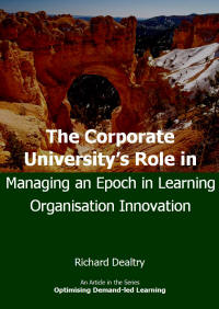 the corporate universitys role the corporate universitys role in managing an epoch