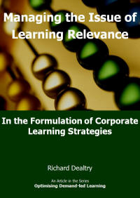 Managing the issue of learning relevance Managing the issue of learning relevance