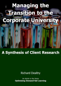 managing the transition to the corporate university managing the transition to the corporate university